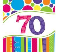 Creative Converting Servilletas 70 Cumpleaños