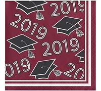 Creative Converting Servilletas de papel 335405 Borgoña Clase de 2019