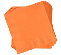Creative Converting Servilletas de papel, tamaño almuerzo de 3 capas, color naranja besado, paquetes de 50 unidades (paquete de 5)