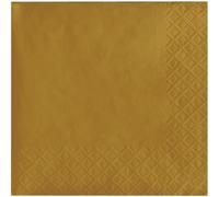 Creative Converting Touch of color - 200 servilletas de papel de 2 capas para bebidas, color dorado brillante, 5 x 5 pulgadas