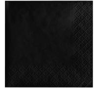 Creative Converting Touch of Color - 200 servilletas de papel de 2 capas, terciopelo negro
