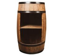 Creative Cooper Barril de Madera para casa - Armario en Estilo Retro - botellero - Estante de Vino - 80 cm de Altura - Muebles Elegantes (wengué)