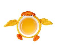 Creative Cup Coasters, Crochet Design, Table Decor with Funny Style, Fabric with Easy Clean, Kitchen Essentials, Drink Mat 3.94x3.94x0.79 Inches for Coffee Tea Mug Use