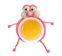 Creative Cup Coasters, Crochet Design, Table Decor with Funny Style, Fabric with Easy Clean, Kitchen Essentials, Drink Mat 3.94x3.94x0.79 Inches for Coffee Tea Mug Use