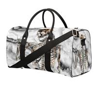 Creative Day of The Dead Bolsa de viaje para mujeres, hombres, niñas, niños, bolsas de fin de semana de mármol muerto, bolsas de 22.7 L para equipaje de cabina para deportes, gimnasio, yoga, color,