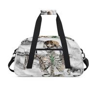 Creative Day of The Dead Kids Duffel Bags for Girls Boys, Dead Marble Overnight Weekender Travel Bag 24L Sport Gym Duffel Bag Practice Tote Carry Bag, color, 24 L, Organizador de bolsas