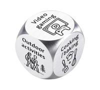 Creative Decision Dice, Date Night Game Couples, Funny Novelty Gift Toy, Unique Roll-Based Idea Generator, Set of 2 Dice for Romantic Surprises, Valentine's Day Entertainment Adults .63 Inches
