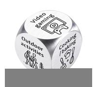 Creative Decision Dice, Date Night Game Dice, Fun Novelty Toy Two-Piece Set, Couple Activity Idea Generator, Romantic Gift Accessory for Valentines Day Bedroom Party Travel Use