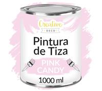 Creative DECO 1L Rosa Pintura a la Tiza para Muebles sin Lijar Chalk Paint