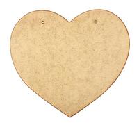 Creative Deco 2 x Grandes Corazónes Madera Decoracion | 220 x 200 mm