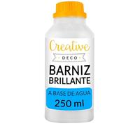Creative DECO 250 ml Barniz Manualidades para Pintura Acrílica Mate | Botella de Acabado de Superficies a Base de Agua | Laca Incolora Permanente | Uso Interior y Exterior Decoupage, Bricolaje