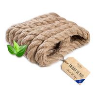 Creative Deco 30m Cuerda de Yute (Personalizable en Tramos de 5 m) | 24mm de Grosor | Trenzada | Color Marrón Natural | para Jardinería, Decoración de Interiores, Proyectos De Bricolaje Y Artesanía