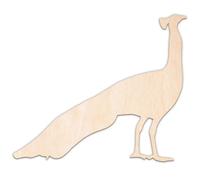 Creative Deco Animales de Madera Contrachapada o MDF Personalizados | Pavo Real | Tamaño 5-100 cm | Contrachapado 3mm | Decoración Habitación Infantil | Formas Recortes por Láser, Decoupage Pintar