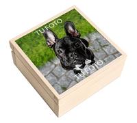 Creative DECO Caja con tu Foto Personalizado - Idea de Regalo Personalizada | Cajas Madera de Recuerdos Personalizadas | Para Mujeres, Hombres y Parejas | Personalizados para Cumpleaños, Fiestas