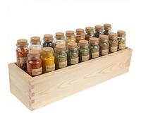 Creative DECO Caja de Almacenamiento 40 x 10 x 9 cm de Madera sin Tapa | Cajón | Madera de Pino Natural | Organizador de Cajones para Pequeños Objetos, Cosméticos, Joyas y Accesorios de Oficina