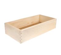 Creative DECO Caja de Almacenamiento 40 x 20 x 9 cm de Madera sin Tapa