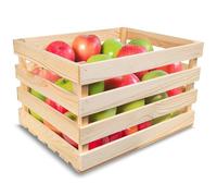 Creative DECO Caja de Madera Decorativa Grande Almacenaje | 50 x 40 x 30 cm