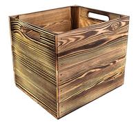 Creative DECO Caja de Madera Natural Compatible con Estantes Kallax