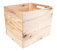 Creative DECO Caja de Madera Natural Compatible con Estantes Kallax