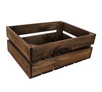 Creative DECO Caja de Madera Natural Decorativa Marrón | 40 x 30 x 15 cm