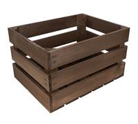 Creative DECO Caja de Madera Natural Decorativa Marrón | 40 x 30 x 23 cm