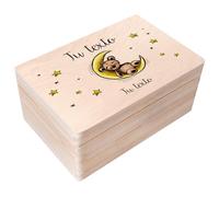 Creative DECO Caja de Recuerdos Personalizada para Bebés/Regalo Personalizado con Nombre | Varios Motivo Infantiles | Cajas de Madera para Juguetes Personalizadas | Personalizados para Niño y Niña