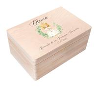 Creative DECO Caja Regalo Personalizada Primera Comunión para Niños y Niñas