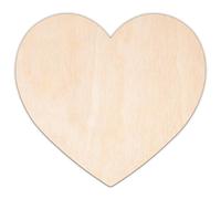 Creative Deco Formas Boda de Madera Contrachapada Personalizadas | Corazón | Tamaño 5-100 cm | Contrachapado 3 mm | Recortes Cortados con Láser | Decoración Decoupage Pintar DIY Pared Decorar