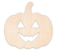 Creative Deco Formas de Madera Contrachapada Halloween Personalizadas | Calabaza | Tamaño 5-100 cm | Contrachapado 3 mm | Recortes Cortados con Láser | Ideal para Decoupage Decorar Pintar DIY Pared