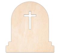 Creative Deco Formas de Madera Contrachapada Halloween Personalizadas | Lápida | Tamaño 5-100 cm | Contrachapado 3 mm | Recortes Cortados con Láser | Ideal para Decoupage Decorar Pintar DIY Pared