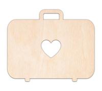 Creative Deco Formas de Madera Contrachapada Personalizadas | Bolsa de Viaje | Tamaño 5-100 cm | Contrachapado 3 mm | Recortes Cortados con Láser | Ideal para Decoupage Decorar Pintar DIY Pared
