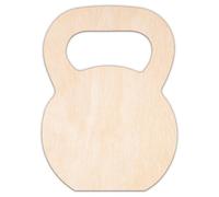 Creative Deco Formas de Madera Contrachapada Personalizadas | Kettlebell | Tamaño 5-100 cm | Contrachapado 3 mm | Recortes Cortados con Láser | Ideal para Decoupage Decorar Pintar DIY Pared
