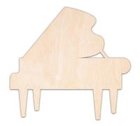 Creative Deco Formas de Madera Contrachapada Personalizadas | Piano de Cola | Tamaño 5-100 cm | Contrachapado 3 mm | Recortes Cortados con Láser | Ideal para Decoupage Decorar Pintar DIY Pared