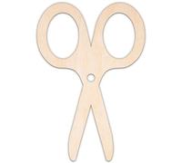 Creative Deco Formas de Madera Contrachapada Personalizadas | Tijeras | Tamaño 5-100 cm | Motivo Escolar | Contrachapado 3 mm | Recortes Cortados con Láser | Decoración Decoupage Pintar DIY Pared