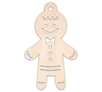 Creative Deco Formas Navideñas Personalizadas de Contrachapado | Hombre de Jengibre | 10-100 cm | Madera Contrachapada 3mm | Recortes con Láser | Decoración Navidad | Decoupage Decoración Pared Puerta