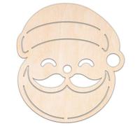 Creative Deco Formas Navideñas Personalizadas de Contrachapado | Papá Noel | 10-100 cm | Madera Contrachapada 3 mm | Recortes con Láser | Decoración Navidad | Decoupage Decoración Pared Puerta