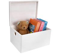 Creative DECO Grande Caja Madera Decorativa Blanca 40 x 30 x 24cm (+/-1cm)