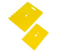 Creative Deco Juego de Espátulas para Pasta Estructural Pintura Acrílica | 2 Piezas 18x13cm y 13x9cm | Accesorios para Arte, Manualidades, Lienzo, Masilla, Efectos 3D, Texturas y Proyectos DIY