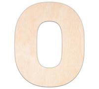 Creative Deco Números de Madera Contrachapada o MDF Personalizados | Número 0 | Tamaño 5-100 cm | Contrachapado 3mm | Recortes Cortados con Láser | para Decoupage Decorar Pintar Bricolaje DIY Puertas
