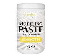 Creative Deco Pasta Estructural de Textura Suave 2 kg | Pasta Blanca para Proyectos Artísticos para Pintura Acrílica | Fácil de Usar con Espátula para Crear Efectos 3D, Estructuras, Texturas
