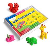 Creative Deco Plastilina Grande para Modelar para Niños Manualidades | 12 Colores | 800g | Set de 60 Unidades | Desde 3 años | Regalo Actividad Creativa y Educativa | Blanda, Segura y No Tóxica