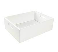 Creative DECO XL Grande Caja Madera Decorativa Almacenaje Blanca 40x30x13cm