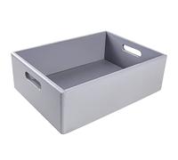 Creative DECO XL Grande Caja Madera Decorativa Almacenaje Gris 40x30x13cm