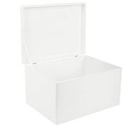 Creative DECO XXL Blanca Grande Caja Madera Decorativa Almacenaje