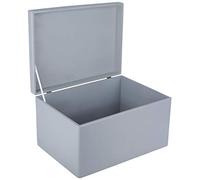Creative DECO XXL Gris Grande Caja Madera Decorativa Almacenaje con Tapa