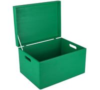 Creative DECO XXL Verde Grande Caja Madera Decorativa Almacenaje 40x30x24cm