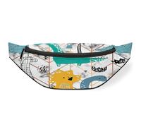 Creative Desig Dinosa - Riñonera para mujeres, hombres, niñas, niños, niños, dinosa, mármol, riñonera, riñonera, bolsa de cinturón para viajes, deportes y correr, color, M