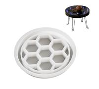 Creative Designs - Molde de silicona redondo grande para mesas de resina epoxi de cristal, colmenas y castas de resina con patrones de río