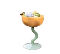 Creative Dessert Cup Handmade Glass Goblet Ice Cream Cocktail Glasses Cold Drink Fruit Tea Oatmeal Bowl Cartoon(200ml-05)
