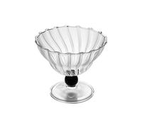 Creative Dessert Cup Handmade Glass Goblet Ice Cream Cocktail Glasses Cold Drink Fruit Tea Oatmeal Bowl Cartoon(Pink)